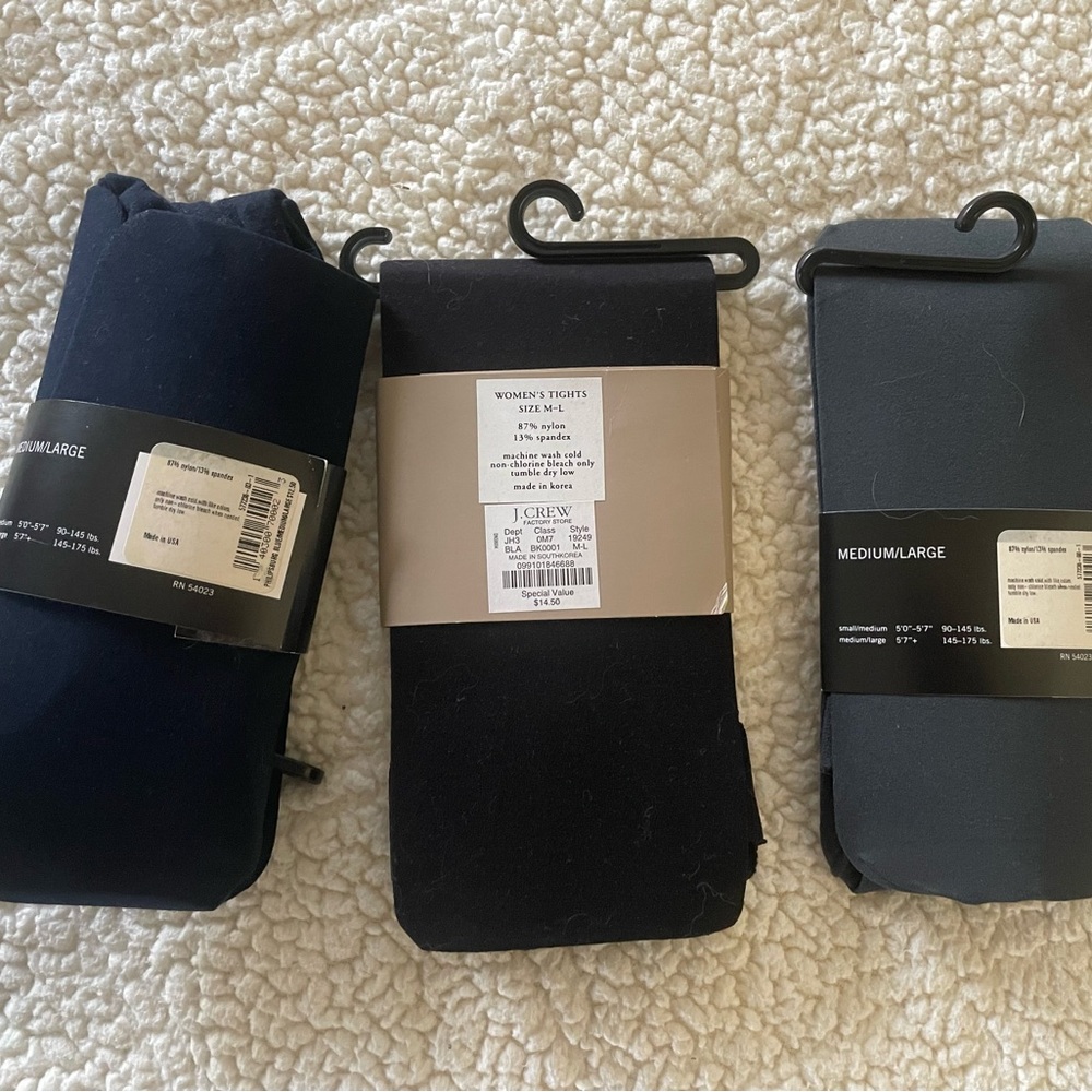 Banana Republic & J.Crew BRAND NEW Tights Size M/L